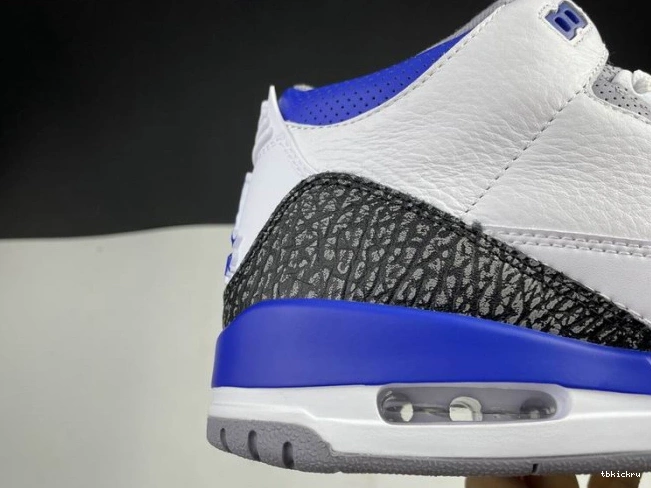 Reps TBK Blue Air Racer Jordan 3 CT8532-145 0813